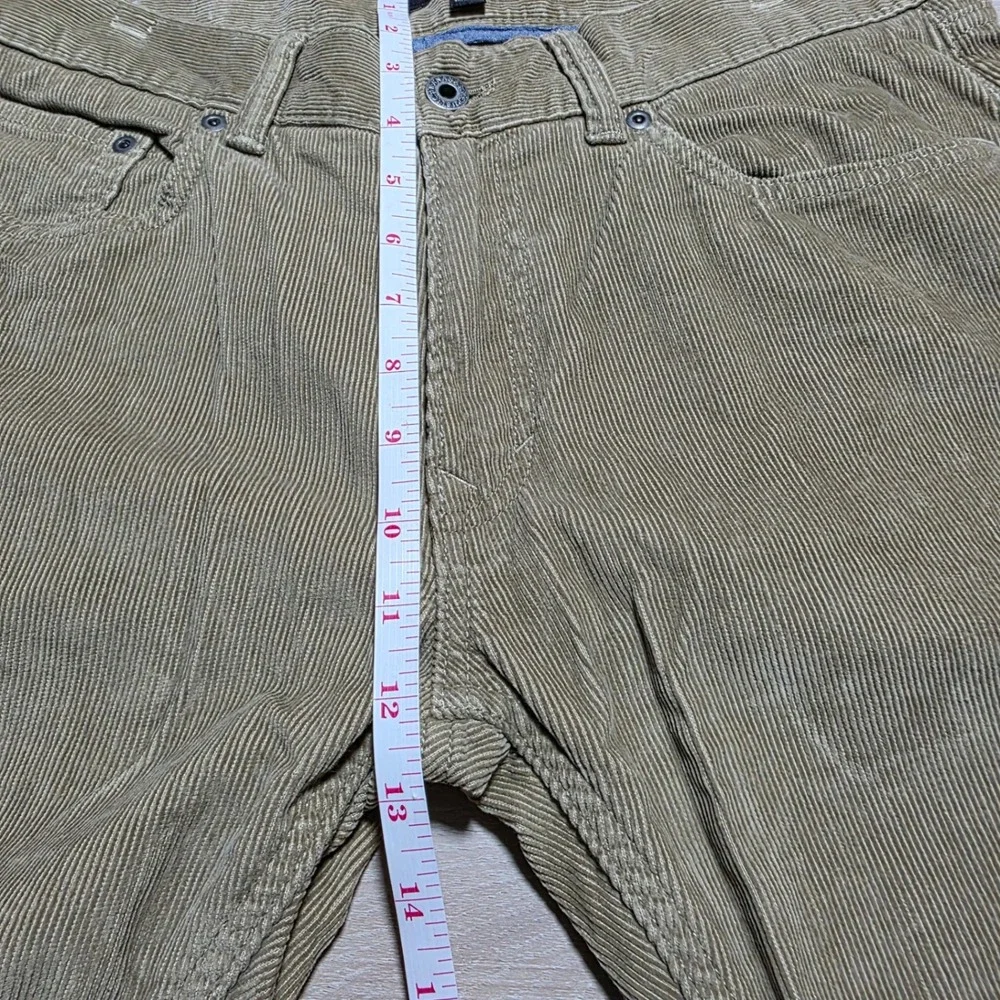 Banana Republic Corduroy Pants Mens 32x32 Tan‎ Khaki Pima Cotton 5-Pocket Cords